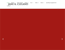 Tablet Screenshot of janecleland.com